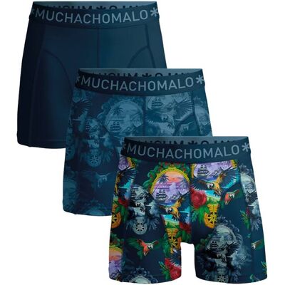 Muchachomalo 1010 Pirat Parrot 3pk Boxer Print/print/solid L Muchachomalo 1010 Pirat Parrot 3pk Boxer Print/print/solid L