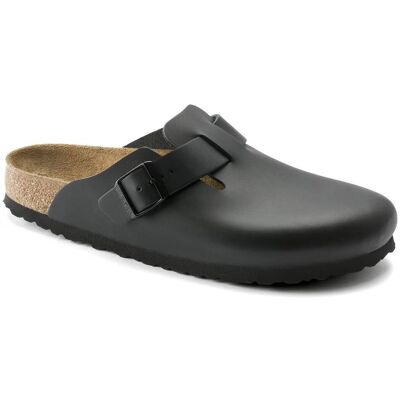 Birkenstock Boston Natural Leather Narrow Black 40 Birkenstock Boston Natural Leather Narrow Black 40