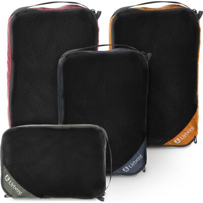 Urberg Packing Cube Mesh 4-pack Multi Color One size Urberg Packing Cube Mesh 4-pack Multi Color One size