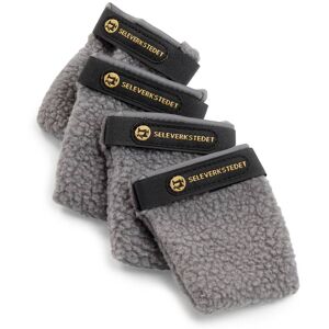 Seleverkstedet Seleverkstedet Fleece Grey Dog Boot 4pk Grå/svart Mini Seleverkstedet Seleverkstedet Fleece Grey Dog Boot 4pk Grå/svart Mini