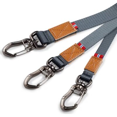 Seleverkstedet Seleverkstedet Link Dog Lead 25mm Grå/brun Seleverkstedet Seleverkstedet Link Dog Lead 25mm Grå/brun