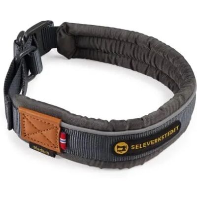Seleverkstedet Unify Dog Collar Grå/brun M Seleverkstedet Unify Dog Collar Grå/brun M