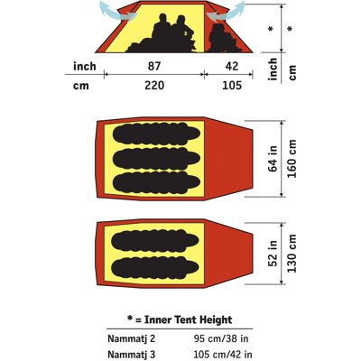 Hilleberg Nammatj 3 - Lett fire-sesongstelt for 3 personer Hilleberg Nammatj 3 - Lett fire-sesongstelt for 3 personer