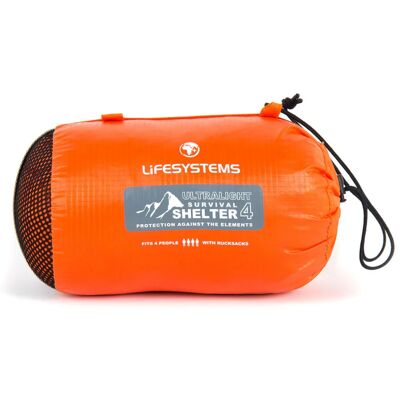 Lifesystems Ultralight Survival Shelter 4 Orange OneSize Lifesystems Ultralight Survival Shelter 4 Orange OneSize
