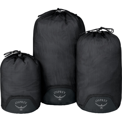 Osprey Daylite Mesh Stuff Sack Set Black OneSize Osprey Daylite Mesh Stuff Sack Set Black OneSize