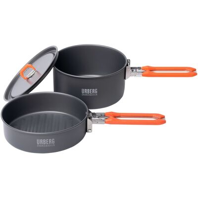 Urberg Rogen 2 Person Cookware Silver Urberg Rogen 2 Person Cookware Silver