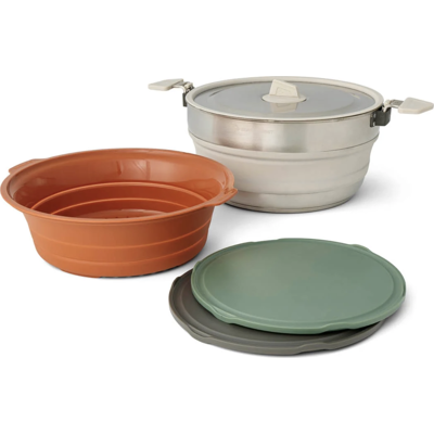 Sea To Summit Detour Essentials Camp Kitchen Kit 4pc 5l Pot Set W/sack Assorted ONESIZE Sea To Summit Detour Essentials Camp Kitchen Kit 4pc 5l Pot Set W/sack Assorted ONESIZE