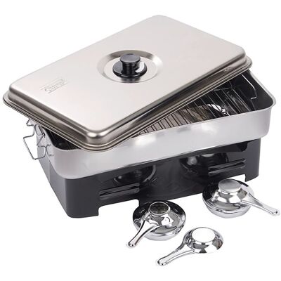 Abu Garcia Stainless Steel Smoker With 2 Burners One size Abu Garcia Stainless Steel Smoker With 2 Burners One size