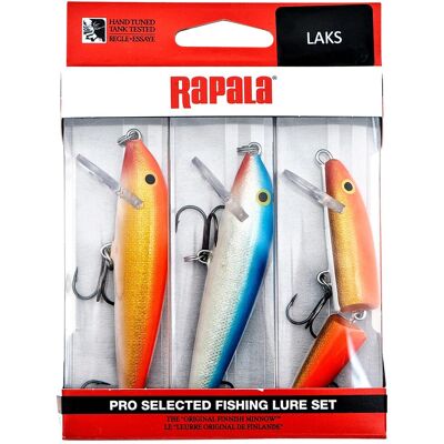 Rapala Laksesett Rapala 3stk GFR/GFR/B 9cm Rapala Laksesett Rapala 3stk GFR/GFR/B 9cm