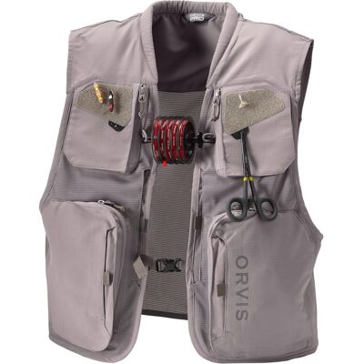 Orvis Clearwater Mesh Vest 8 Lommer Grå XL Orvis Clearwater Mesh Vest 8 Lommer Grå XL