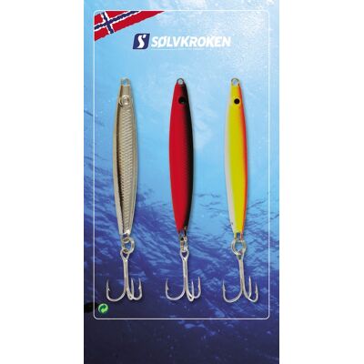 Sølvkroken Sluksett Jensen Sild 3pk 60g 25g Sølvkroken Sluksett Jensen Sild 3pk 60g 25g
