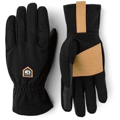 Hestra Merino Windwool Liner - 5 Finger Black 9 Hestra Merino Windwool Liner - 5 Finger Black 9