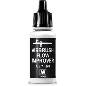 Vallejo Airbrush Flow Improver 17ml Tut med dråpeteller - Unngå tørking