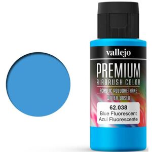 Airbrush Vallejo Premium Fluo Blue 60ml Premium Airbrush Color - Fluorescent