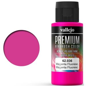 Airbrush Vallejo Premium Fluo Magenta 60ml Premium Airbrush Color - Fluorescent