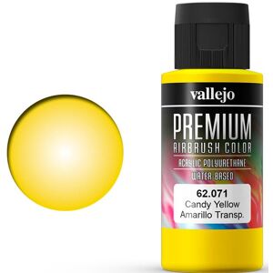 Airbrush Vallejo Premium Candy Yellow 60ml Premium Airbrush Color - Candy