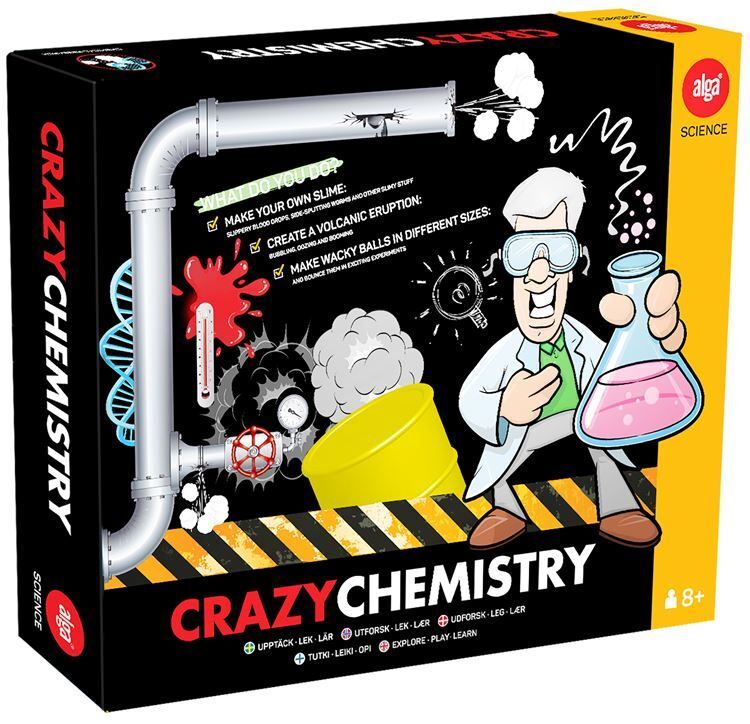 Crazy Chemistry Kjemisett Gjør dine egne eksperimenter