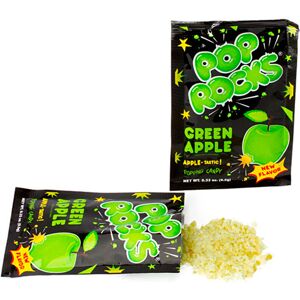 Godteri Pop Rocks med Eplesmak Green Apple Det originale bruspulveret!