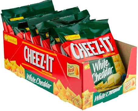 Cheez-It Crackers White Cheddar 6 poser En hel kartong med Cheez-It
