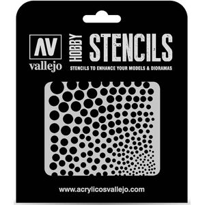 Byggesett Hobby Stencils Circle Textures Vallejo