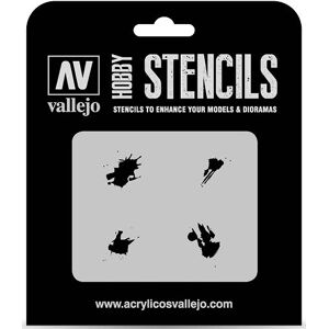 Byggesett Hobby Stencils Petrol Spills Vallejo