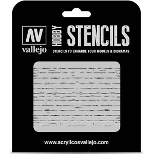 Byggesett Hobby Stencils Wood Texture v1 Vallejo