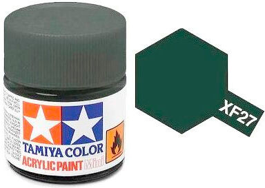 Akrylmaling MINI XF-27 Black Green Tamiya 81727 - 10ml