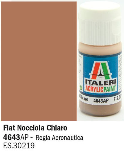 Akrylmaling Flat Nocciola Chiaro Italeri 4643AP - 20 ml