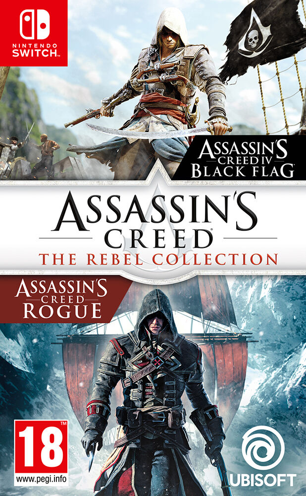 UbiSoft Assassins Creed Rebel Collection Switch Black Flag + Rogue