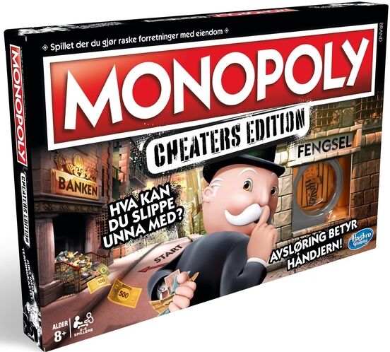 Monopoly Cheaters Edition Norsk Utgave