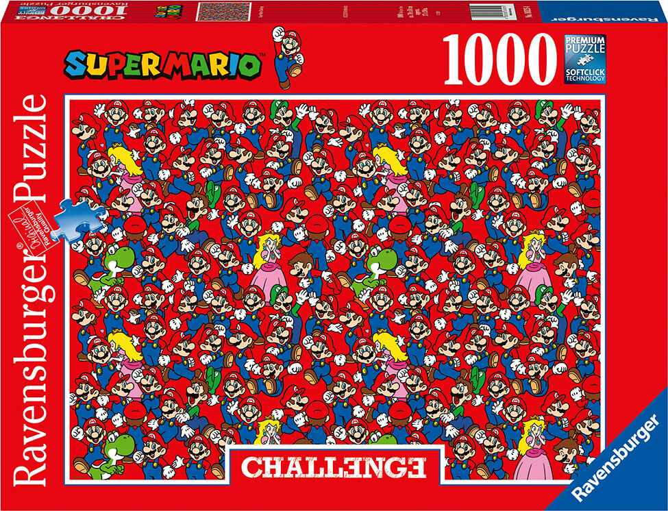 Super Mario Challenge 1000 biter Puslespill - Ravensburger Puzzle