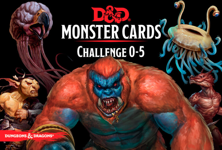 D&D Cards Monster Challenge 0-5 Dungeons & Dragons - 268 kort