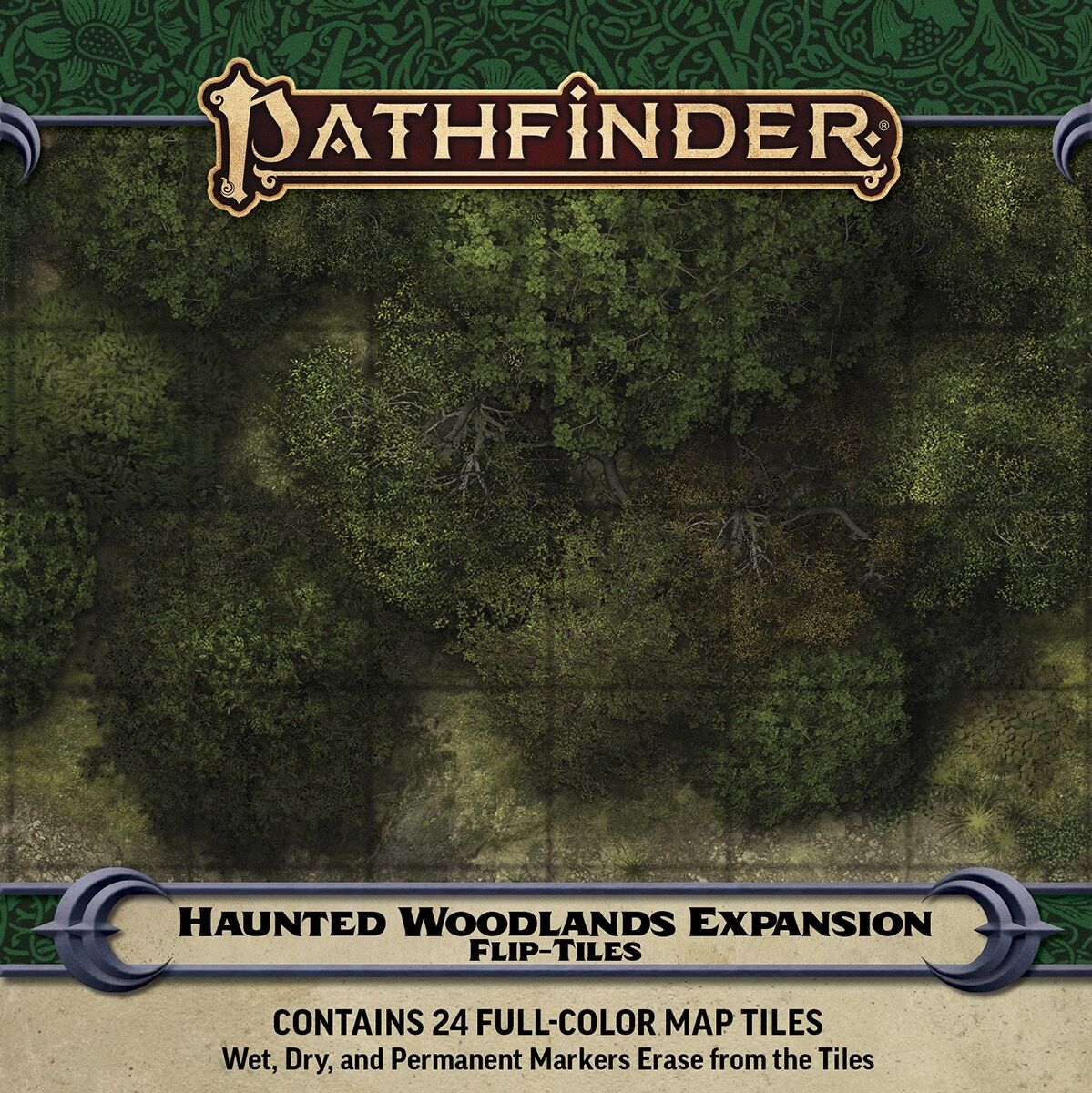 Pathfinder Flip Tiles Haunted Woodlands For Flip-Tiles Forest Starter Set