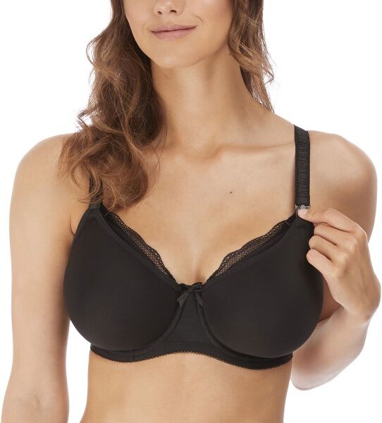 Freya Pure Underwire Moulded Nursing Bra - Black