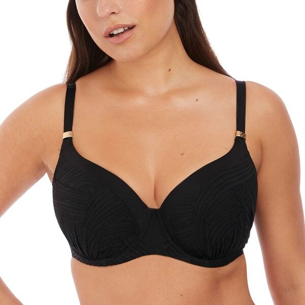 Fantasie Ottawa Gathered Full Cup Bikini Top - Black