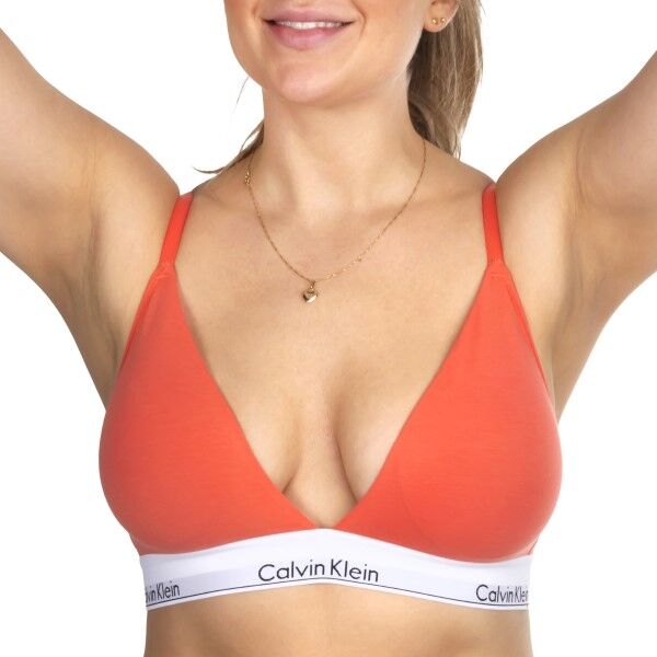 Calvin Klein Modern Cotton Lightly Lined Triangle - Orange * Kampanje *