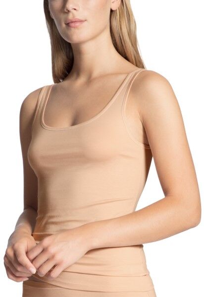 Calida Natural Comfort Tank Top Rounded Neck - Beige