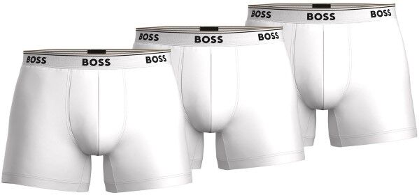 Hugo Boss 3-pakning Cotton Stretch Boxer Brief - White