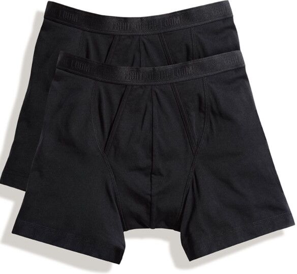 Fruit of the Loom 2-pakning Classic Boxer - Black