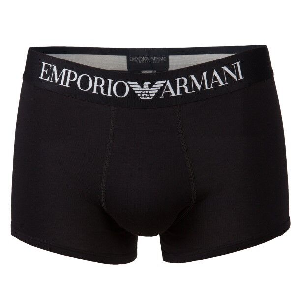 Emporio Armani Armani Cotton Stretch Trunk - Black