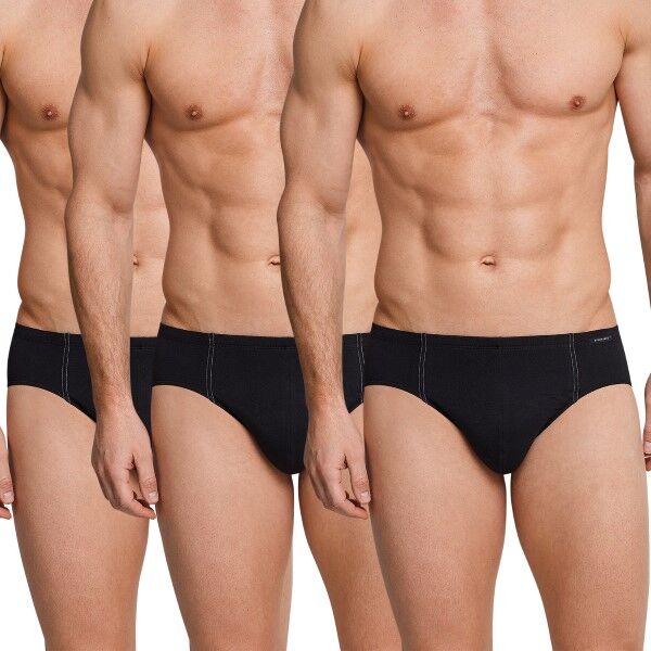 Schiesser 3-pakning Essentials Super Mini Briefs - Black