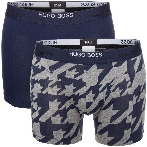 Hugo Boss BOSS Print Boxer 2-pakning - Blue/Grey