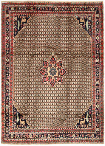 Håndknyttet. Opphav: Persia / Iran Orientalsk Koliai Teppe 205X280 Mørk Rød/Lysbrun (Ull, Persia/Iran)