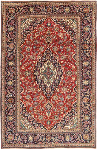 Håndknyttet. Opphav: Persia / Iran Hamadan Shahrbaf Patina Teppe 195X305 Ekte Orientalsk Håndknyttet Mørk Rød/Brun (Ull, Persia/Iran)