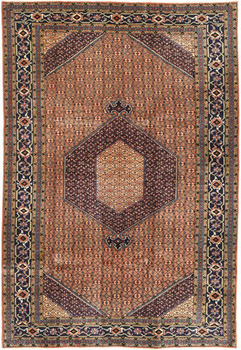 Håndknyttet. Opphav: Persia / Iran Håndknyttet Teppe Ardebil 200X292 Mørk Rød/Mørk Brun/Lysbrun (Ull, Persia/Iran)