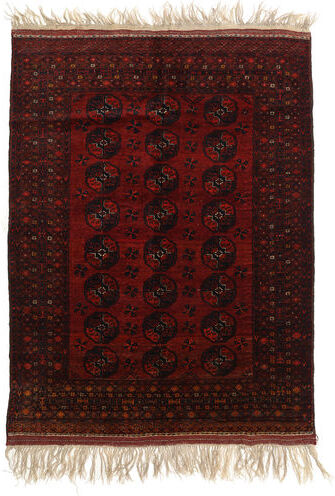 RugVista 150X196 Orientalsk Afghan Khal Mohammadi Teppe Mørk Brun/Mørk Rød (Ull, Afghanistan)