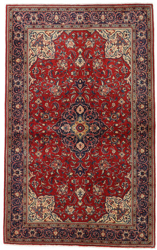 Håndknyttet. Opphav: Persia / Iran Sarough Teppe 131X211 Mørk Rød/Mørk Grå (Ull, Persia/Iran)