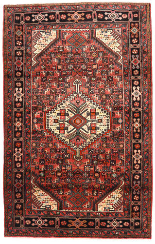 Håndknyttet. Opphav: Persia / Iran Hosseinabad Teppe 104X167 Mørk Rød/Mørk Brun (Ull, Persia/Iran)