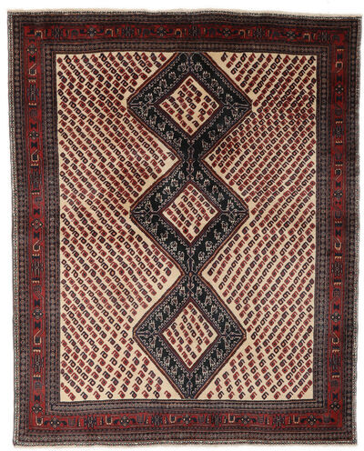 Håndknyttet. Opphav: Persia / Iran Afshar Teppe 173X217 Svart/Mørk Brun (Ull, Persia/Iran)