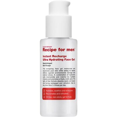 Recipe for Men Instant Recharge Ultra Hydrating Face Gel - Ansiktsgel Recipe for Men Instant Recharge Ultra Hydrating Face Gel - Ansiktsgel